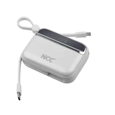 NCC BP12 10000mah Power Bank Fast Charging with Built in Cable - Image 7